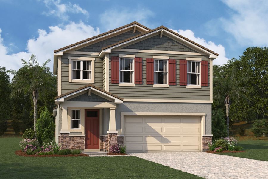 Representative exterior photo of a completed home built from the Brookstone by Mattamy Homes in Summerlit, Naples, FL (Image 2).