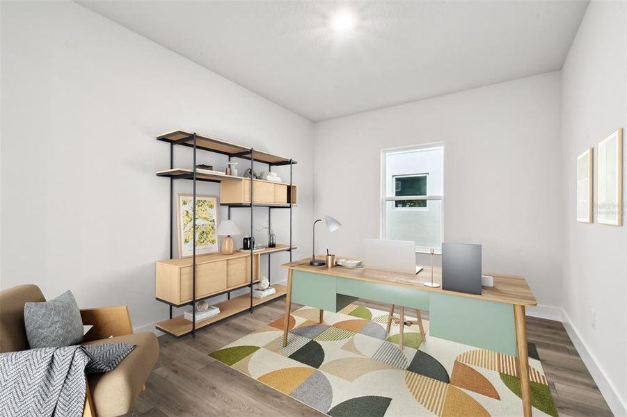 Furnished interior view inside a new home in The Peninsula at Rhodine Lake, Riverview (Image 8).