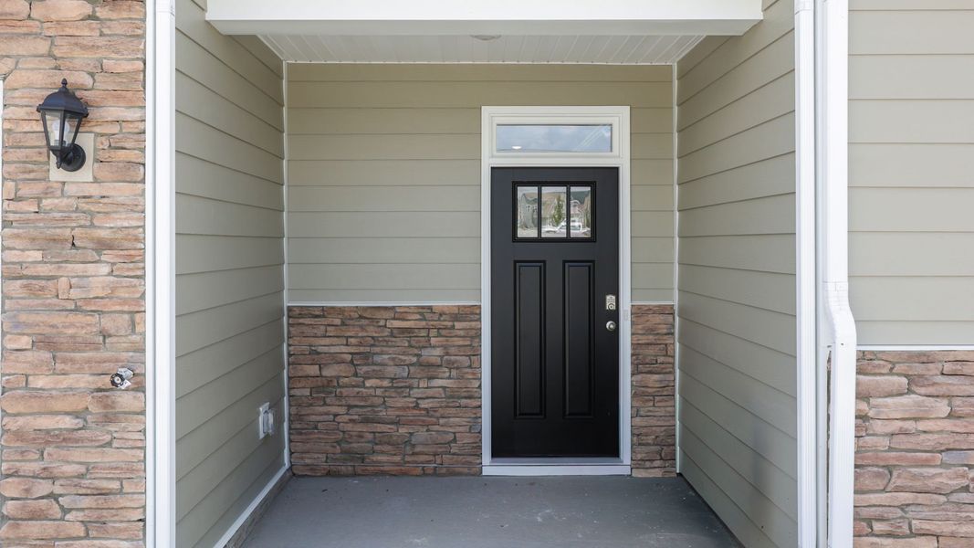 Exterior details and patio area of a home in The Townes at Stonecrest, Hendersonville (Image 3). Exterior details and patio area of a home in The Townes at Stonecrest, Hendersonville (Image 3).