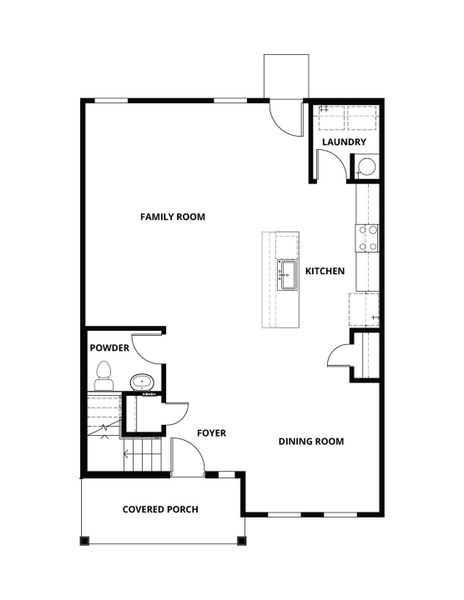 2D floor plan layout of this home in Whisper Valley, Manor, TX (Image 3).
