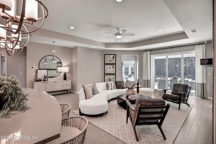 Furnished interior view inside a new home in , Green Cove Springs (Image 4). Furnished interior view inside a new home in , Green Cove Springs (Image 4).