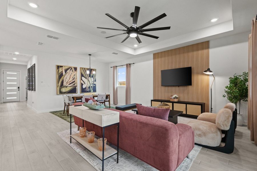 Representative furnished interior of a home built from the Duranta by Hakes Brothers in Paloma Ranch, Harlingen (Image 9).