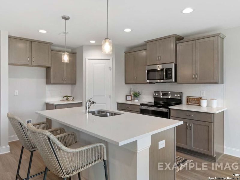 Furnished interior view inside a new home in Bricewood, San Antonio (Image 7).
