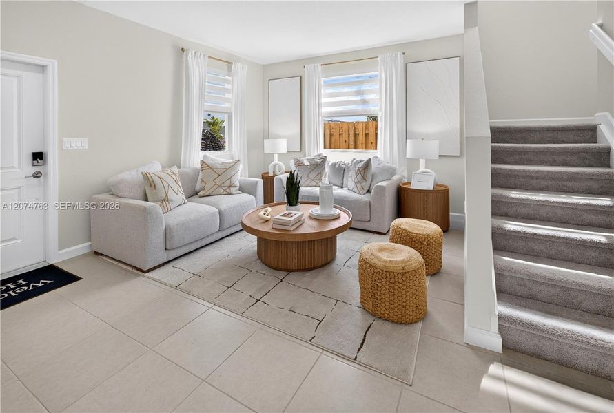 Furnished interior view inside a new home in Acacia Groves, Miami (Image 8).