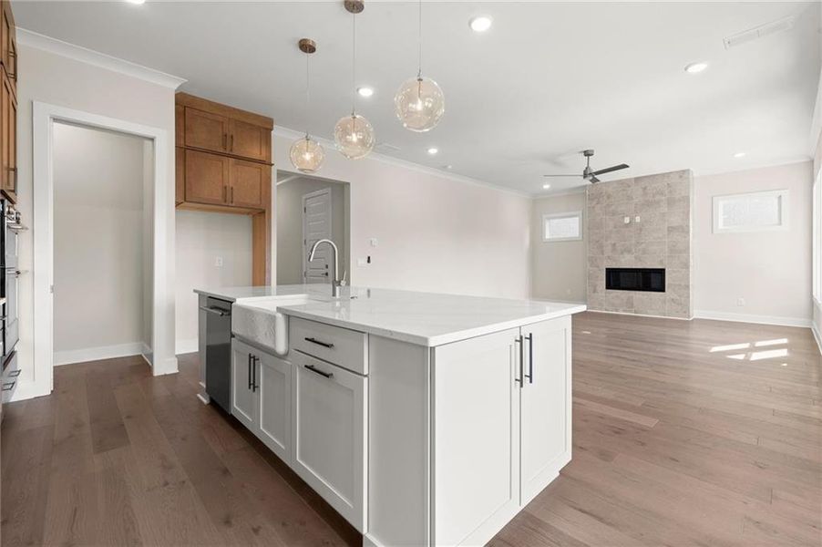 Furnished interior view inside a new home in The Gathering – Alpharetta, Alpharetta (Image 8).