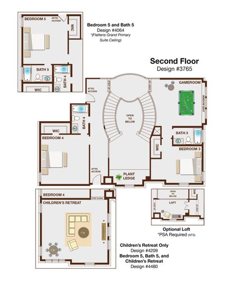 2D floor plan layout for the Downton Abbey Estate by Grand Homes in Silverleaf Estates in Frisco, Frisco, TX (Image 4). 2D floor plan layout for the Downton Abbey Estate by Grand Homes in Silverleaf Estates in Frisco, Frisco, TX (Image 4).
