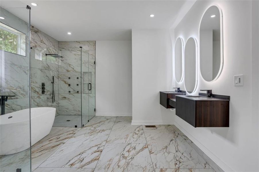 Furnished interior view inside a new home in , Atlanta (Image 4).