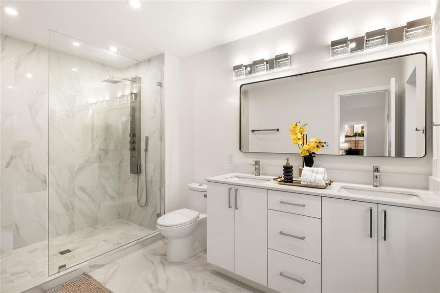 Furnished interior view inside a new home in , Dallas (Image 5).