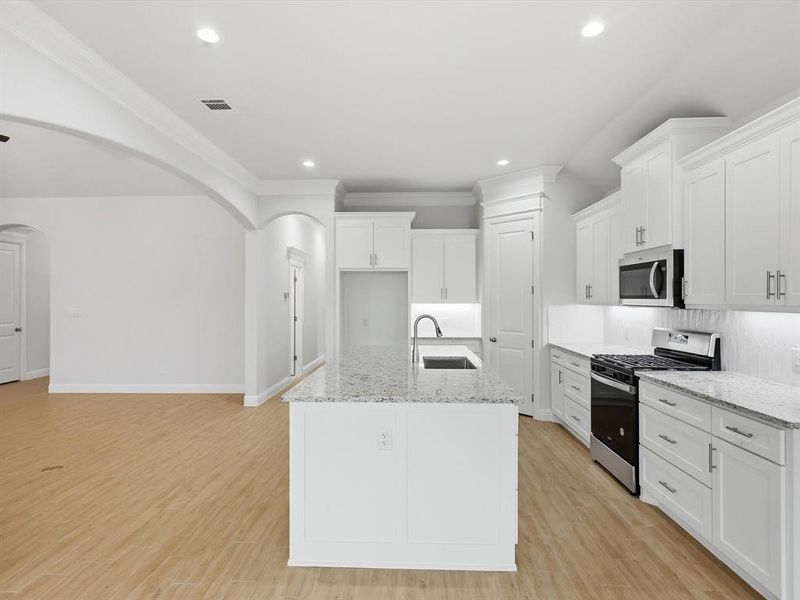 Furnished interior view inside a new home in , Godley (Image 7). Furnished interior view inside a new home in , Godley (Image 7).