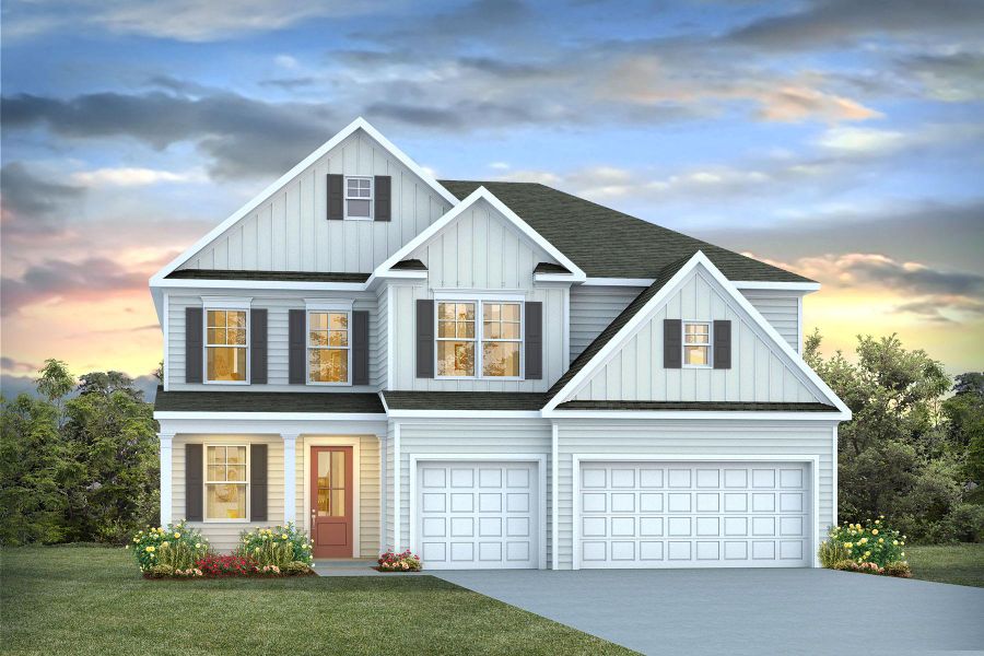 Representative exterior photo of a completed home built from the WESTERLY by D.R. Horton in Waterbridge, Myrtle Beach, SC (Image 18). Representative exterior photo of a completed home built from the WESTERLY by D.R. Horton in Waterbridge, Myrtle Beach, SC (Image 18).