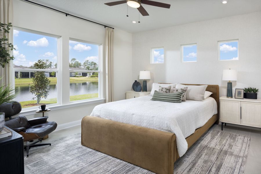 Representative furnished interior of a home built from the Curacao by Mattamy Homes in RiverTown, St. Johns (Image 10).