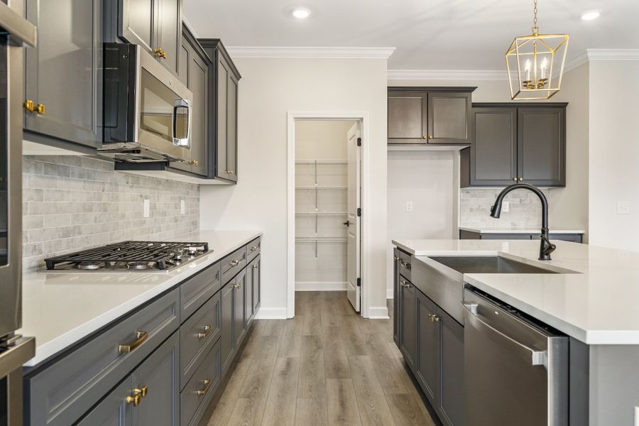 Furnished interior view inside a new home in Ridgecrest at Midway, Anderson (Image 12).