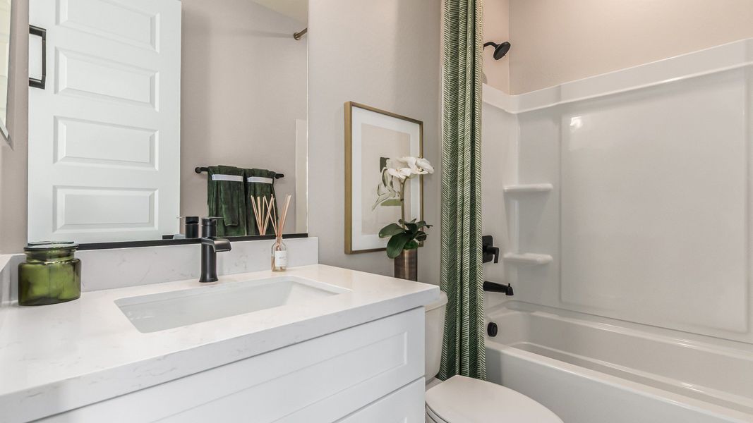 Representative furnished interior of a home built from the The Adeline by DRB Homes in Surprise City Center, Surprise (Image 17). Representative furnished interior of a home built from the The Adeline by DRB Homes in Surprise City Center, Surprise (Image 17).