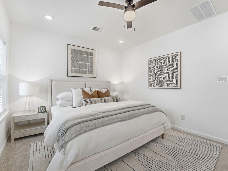 Furnished interior view inside a new home in , Houston (Image 37).