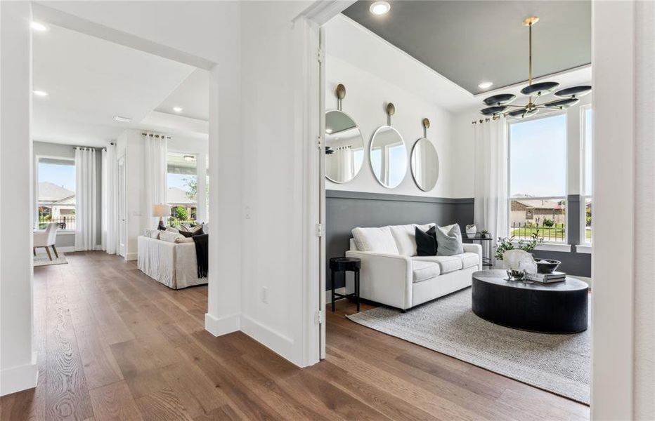 Welcoming entry  *Real home pictured