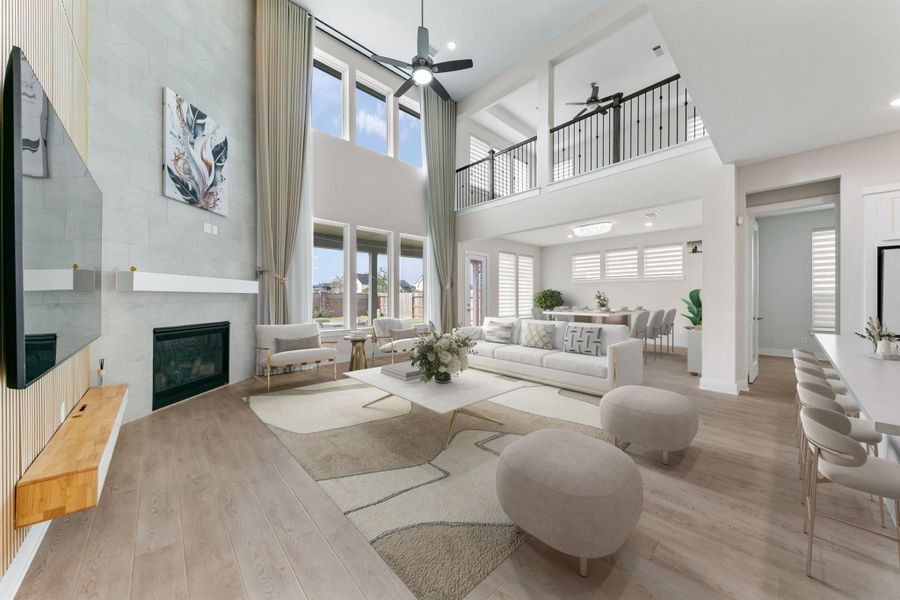 Furnished interior view inside a new home in Trillium, Richmond (Image 17).