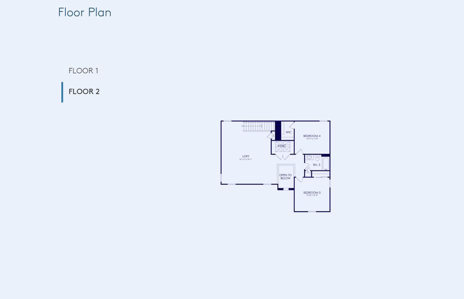 2D floor plan layout of this home in Seaire, Parrish, FL (Image 5).