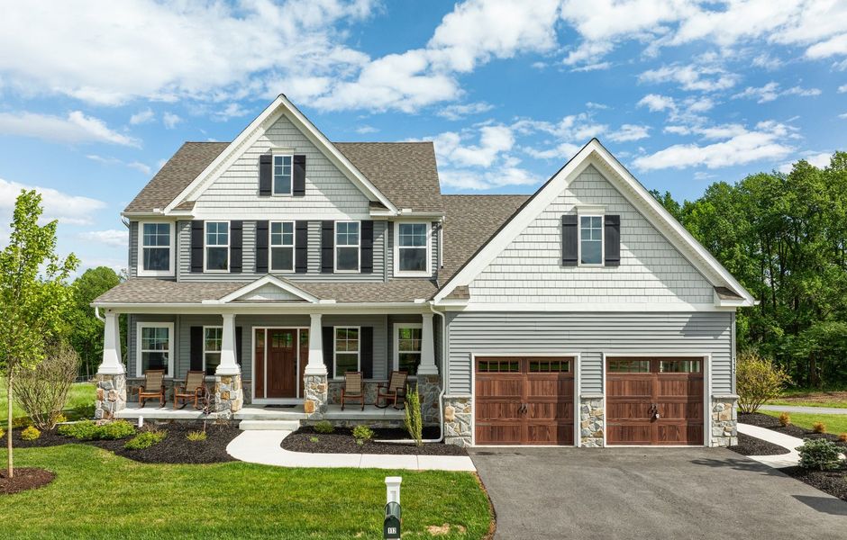 Representative exterior photo of a completed home built from the Augusta by Keystone Custom Homes in McLean South Shore, Belmont, NC (Image 15).
