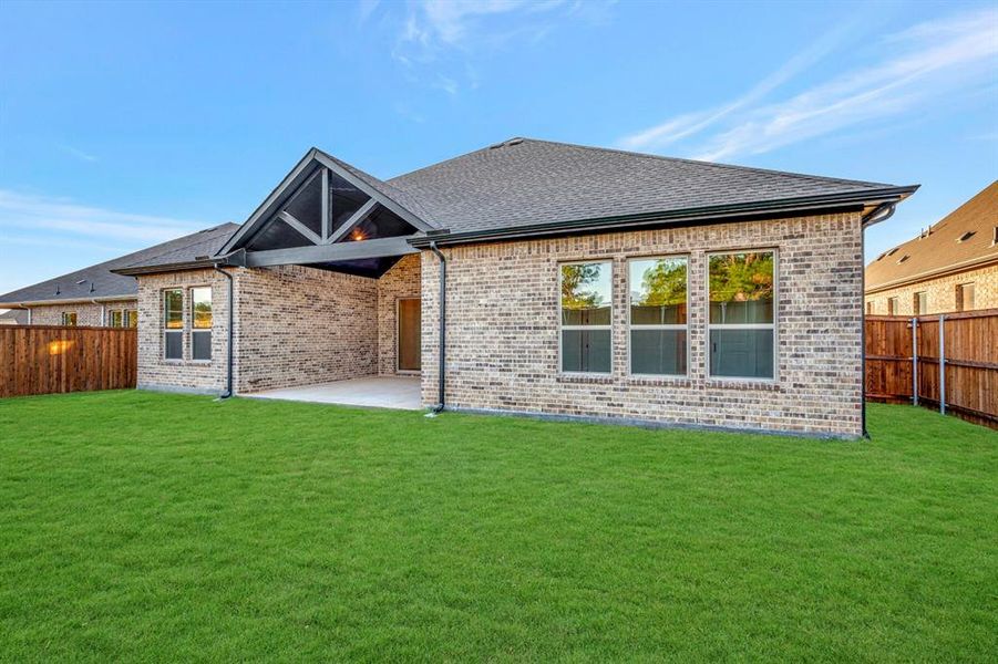 Exterior details and patio area of a home in Sterling Greene, Arlington (Image 1).