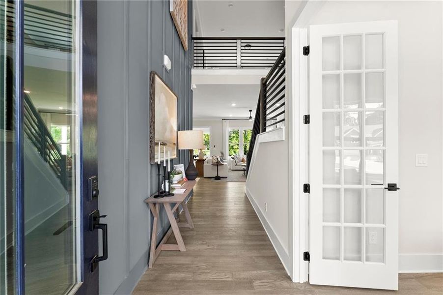 Exterior details and patio area of a home in Hillgrove Preserve, Powder Springs (Image 2).