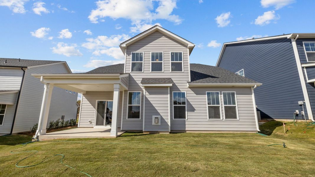 The Fairfield Plan by DRB Homes in McBride Indian Trail, NC - Rear Patio