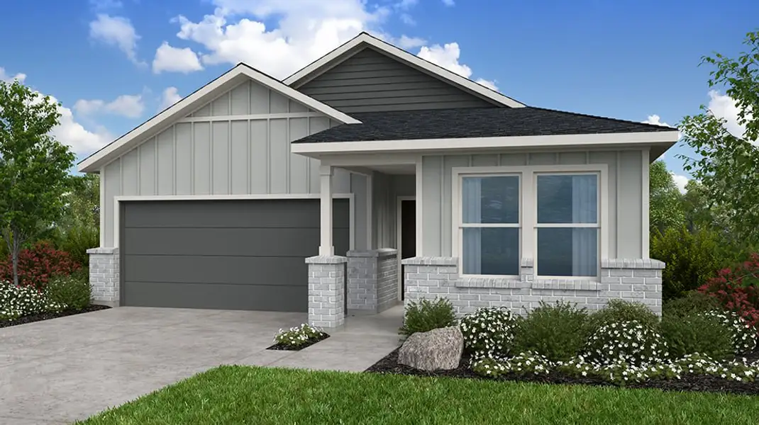 Front exterior of a home in the Hockley Meadows 45s community, located in Hockley, TX (Image 16).