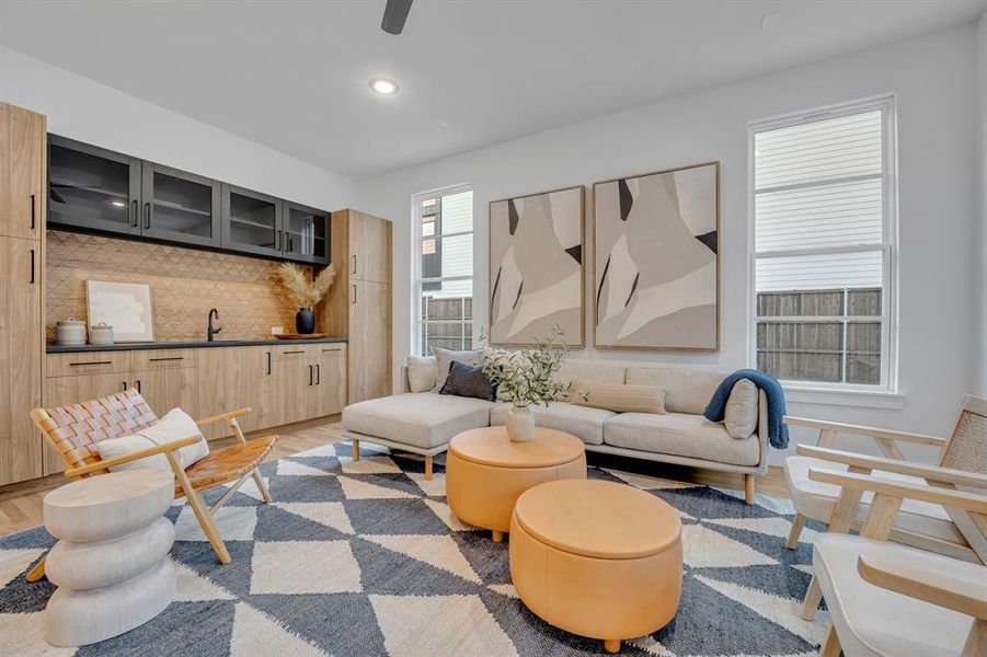 Furnished interior view inside a new home in , Dallas (Image 17). Furnished interior view inside a new home in , Dallas (Image 17).