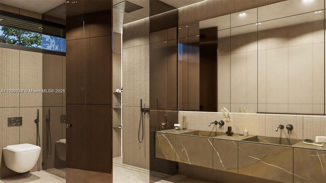 Furnished interior view inside a new home in , Key Biscayne (Image 8). Furnished interior view inside a new home in , Key Biscayne (Image 8).