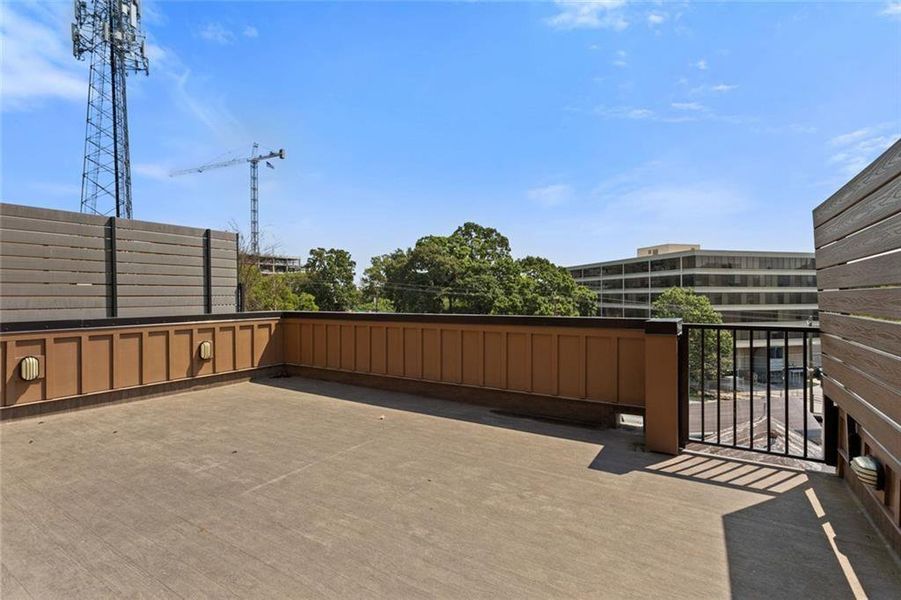 Exterior details and patio area of a home in , Atlanta (Image 28).
