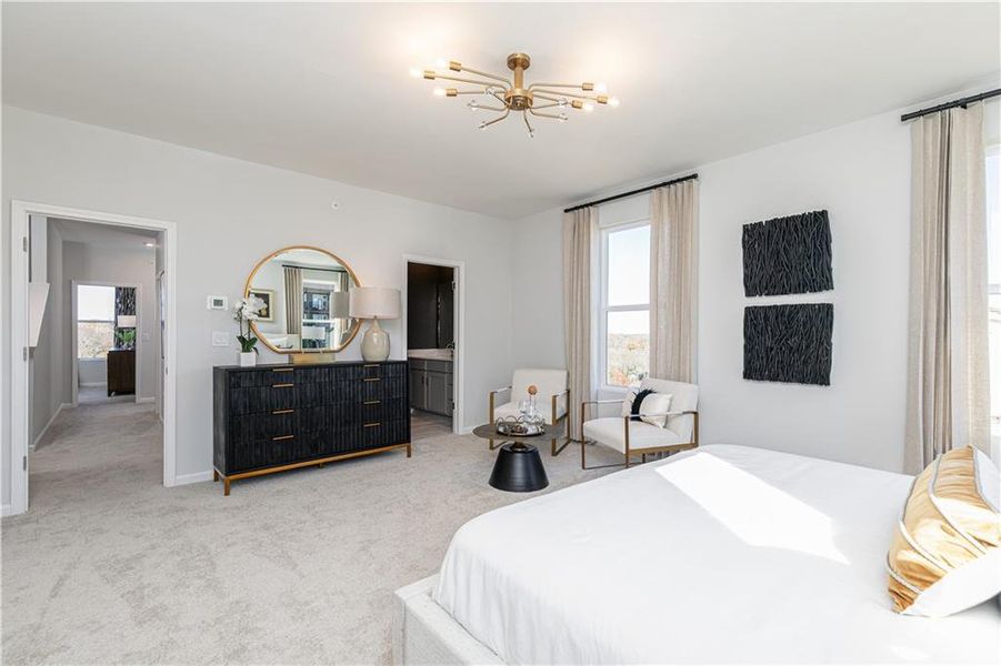 Furnished interior view inside a new home in , Atlanta (Image 13). Furnished interior view inside a new home in , Atlanta (Image 13).