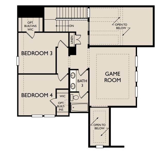 2D floor plan layout for the Mason by Ashton Woods in Aster Park-50s, McKinney, TX (Image 5). 2D floor plan layout for the Mason by Ashton Woods in Aster Park-50s, McKinney, TX (Image 5).