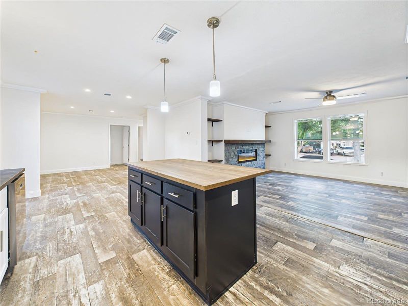 Large windows flood the space with natural light.