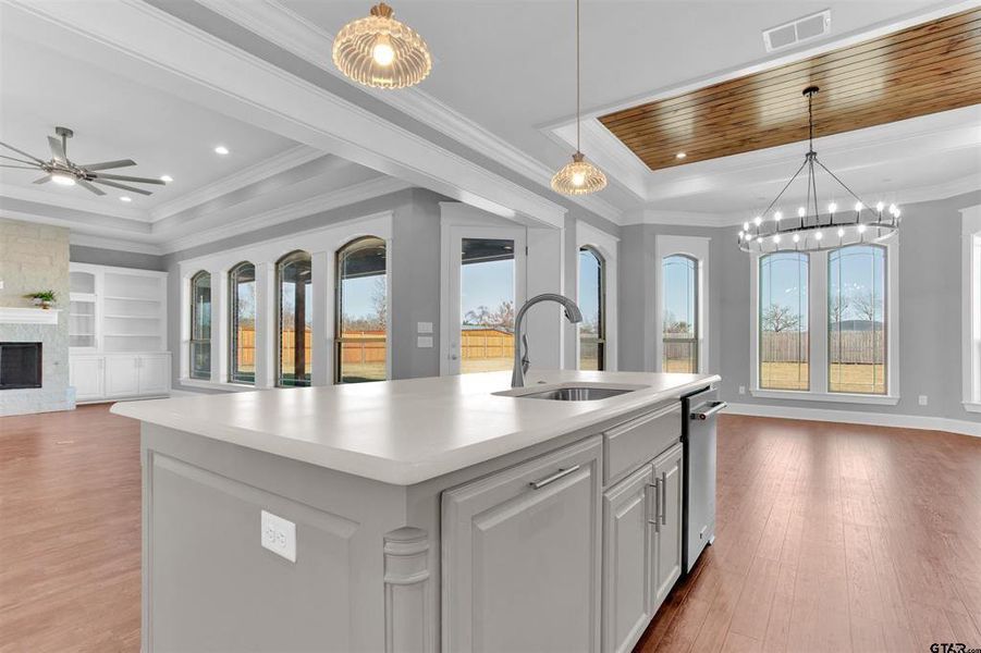 Furnished interior view inside a new home in , Hideaway (Image 9).