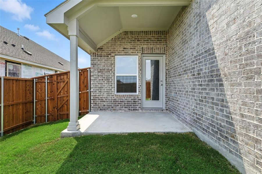 Exterior details and patio area of a home in Anna Ranch, Anna (Image 23). Exterior details and patio area of a home in Anna Ranch, Anna (Image 23).