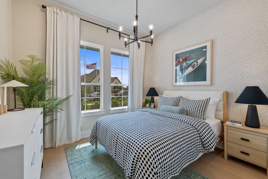 Furnished interior view inside a new home in Heritage, Dripping Springs (Image 38).