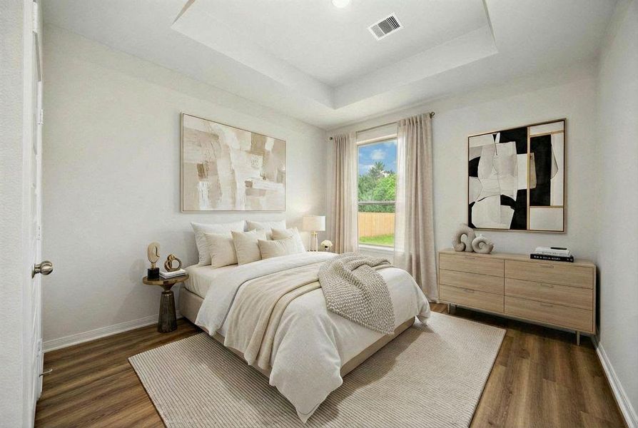 Virtually staged photo of home