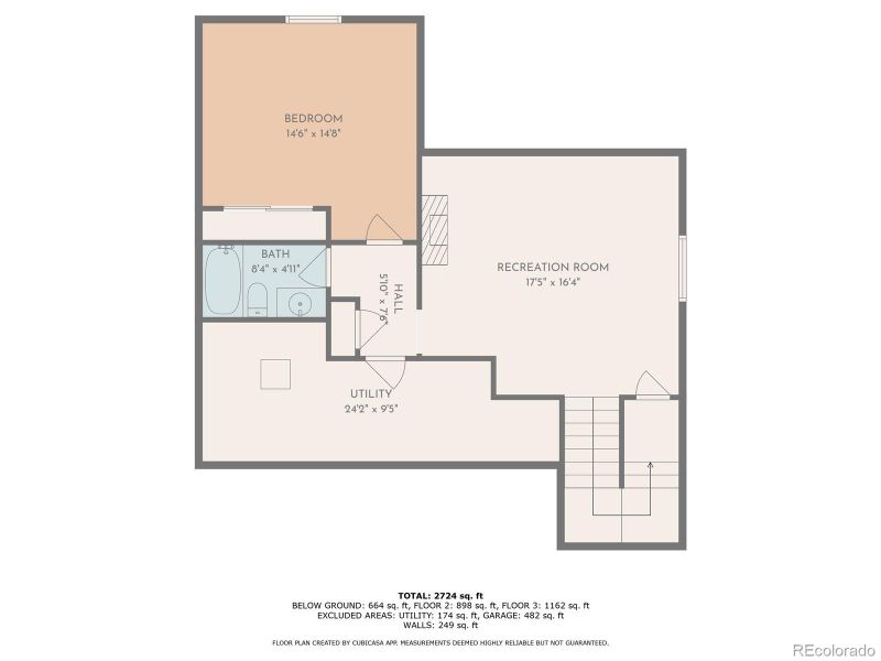 Basement floor plan Basement floor plan