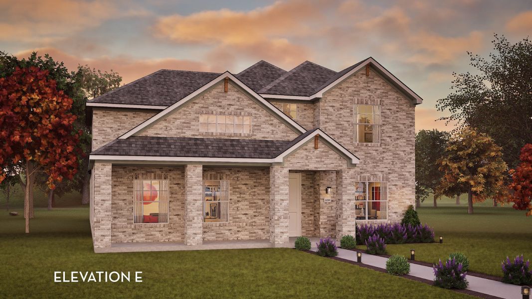 Representative exterior photo of a completed home built from the Jameson by CastleRock Communities in Paramount, Kyle, TX (Image 6).