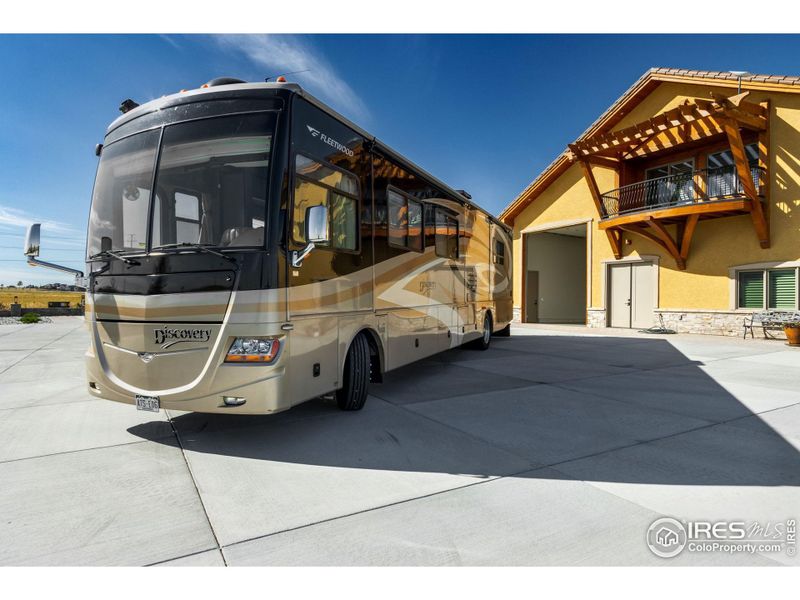 Attached 50' heated and finished RV Garage