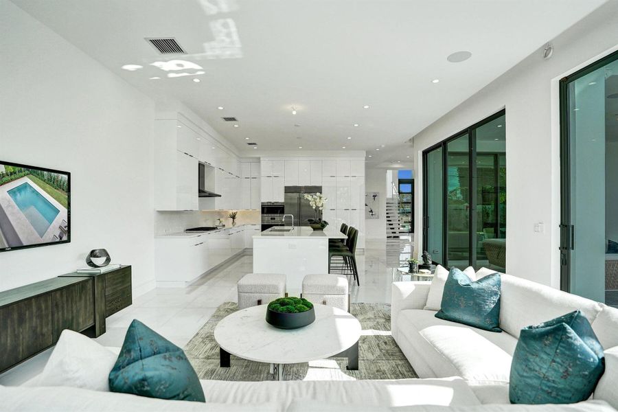 Furnished interior view inside a new home in , Delray Beach (Image 25).