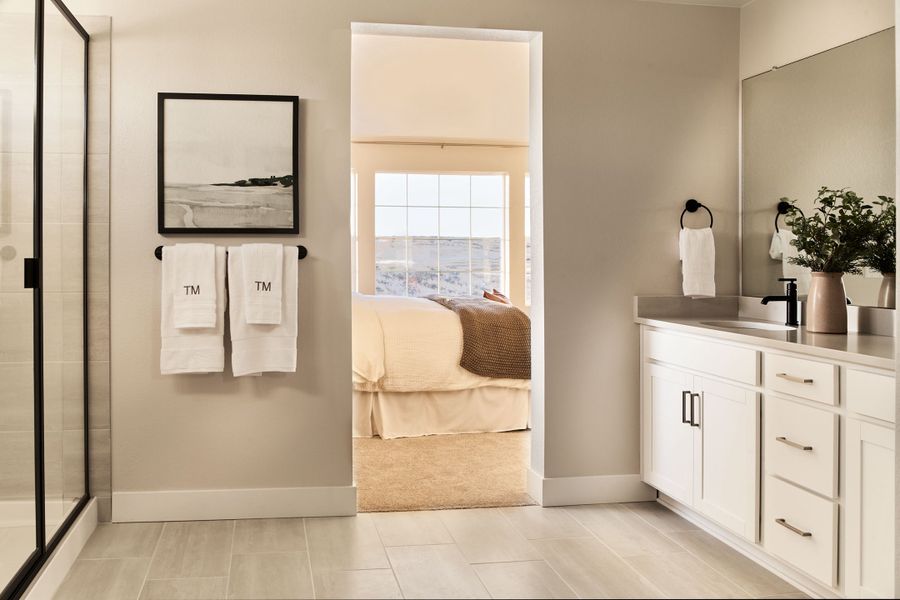 Representative furnished interior of a home built from the Ridgway by Taylor Morrison in Dawson Trails Town Collection, Castle Rock (Image 3).