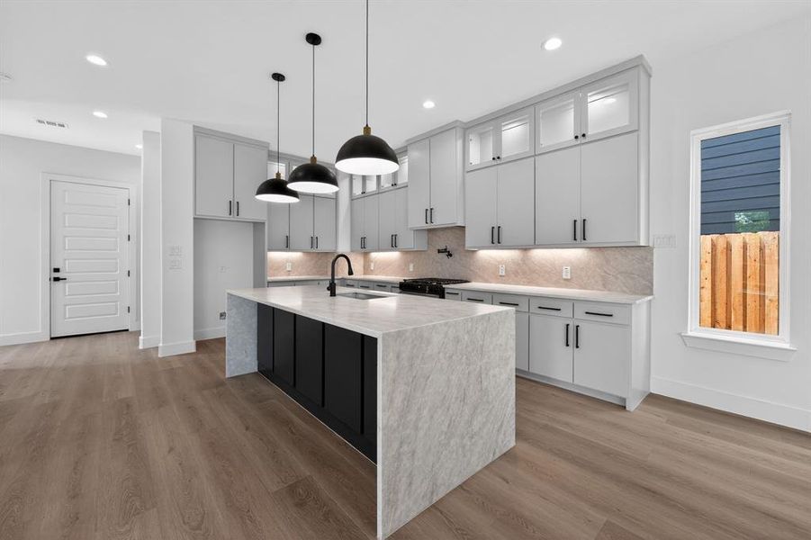 Furnished interior view inside a new home in , Dallas (Image 15).
