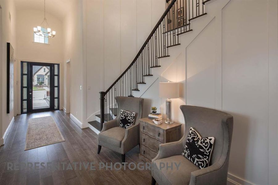 Furnished interior view inside a new home in Star Trail, Prosper (Image 9).