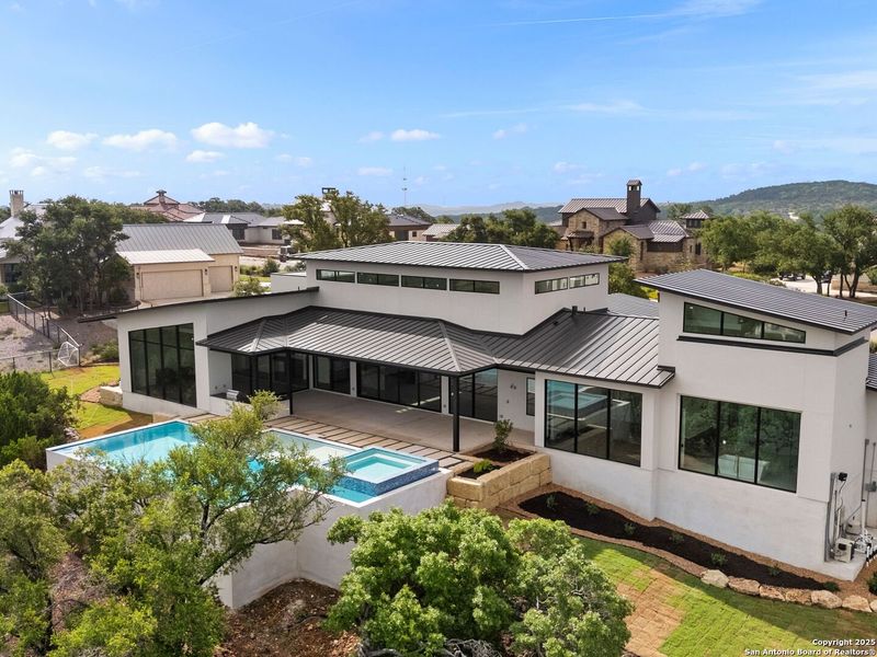 Exterior details and patio area of a home in , Boerne (Image 19).