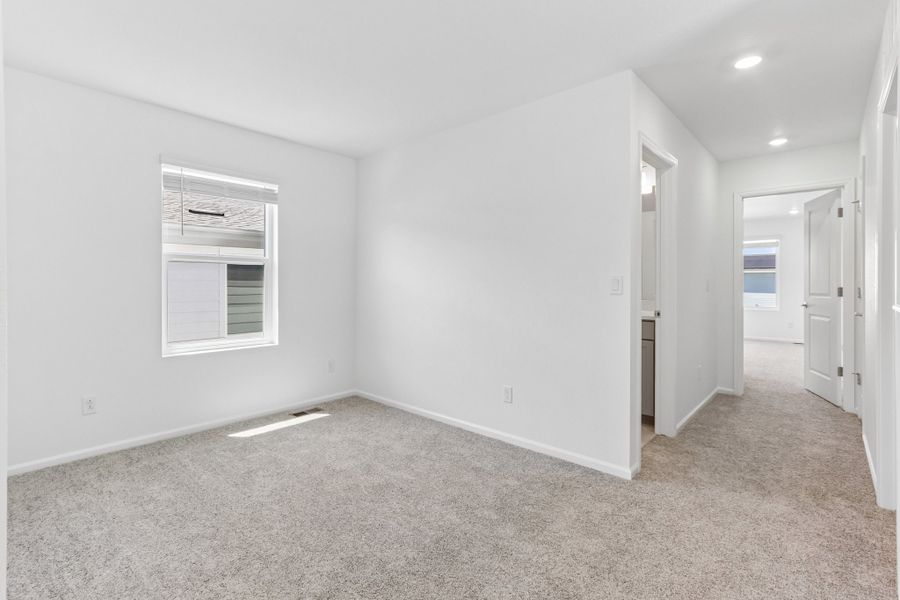 Spacious, unfurnished interior of a new home in Woodrose at Painted Prairie, Aurora (Image 13). Spacious, unfurnished interior of a new home in Woodrose at Painted Prairie, Aurora (Image 13).