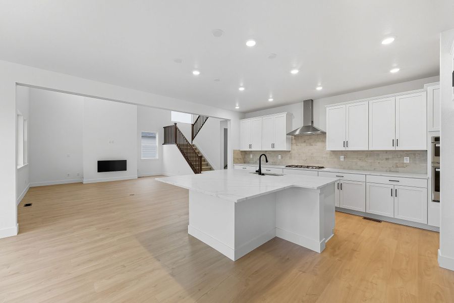 Furnished interior view inside a new home in Trailstone, Arvada (Image 5).
