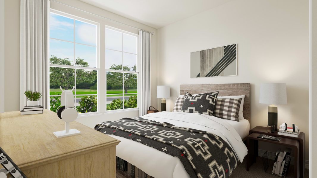 Representative furnished interior of a home built from the Lantana by Tri Pointe Homes in Mason Woods, Cypress (Image 10).