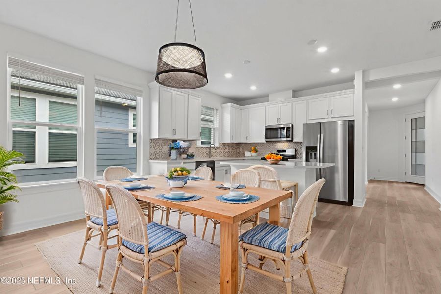 Furnished interior view inside a new home in Del Webb Wildlight, Wildlight (Image 4). Furnished interior view inside a new home in Del Webb Wildlight, Wildlight (Image 4).