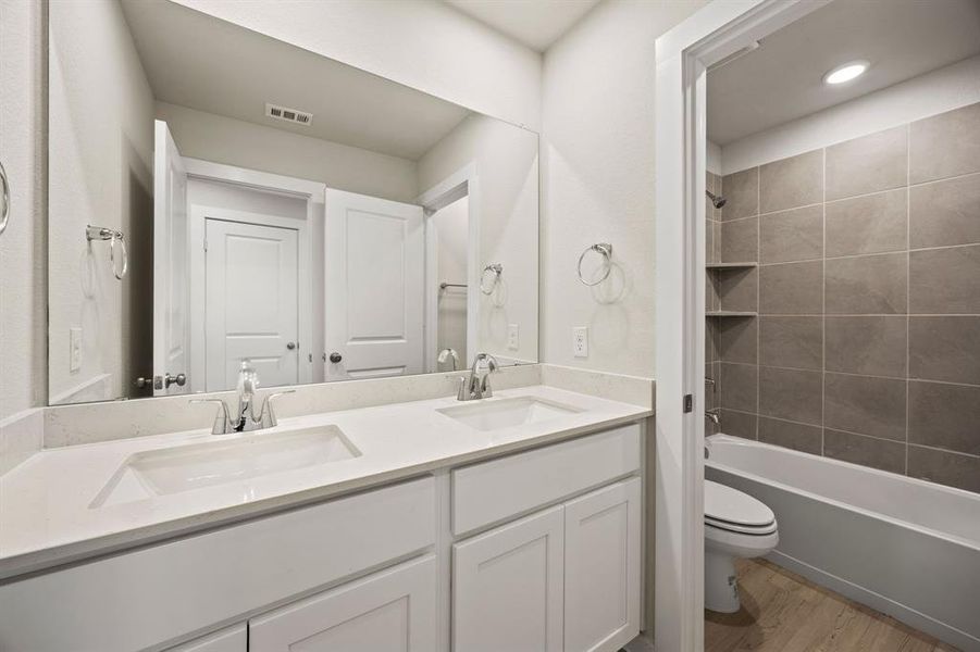 Furnished interior view inside a new home in MiraVerde, Crowley (Image 6). Furnished interior view inside a new home in MiraVerde, Crowley (Image 6).