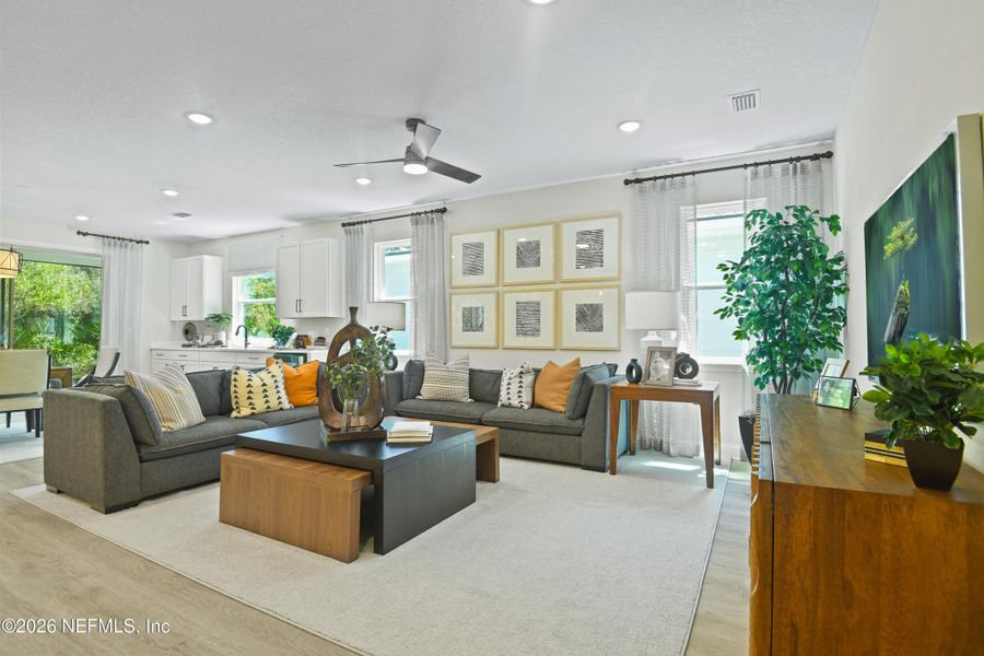 Furnished interior view inside a new home in Brookestone, St. Augustine (Image 10).